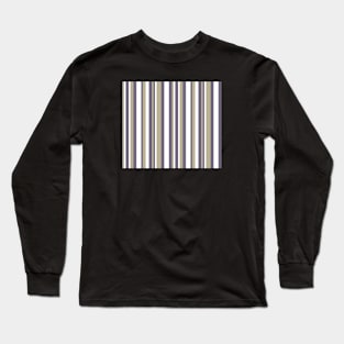 Gray & Lavender Stripes Long Sleeve T-Shirt